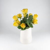 Load image into Gallery viewer, Vase Ceramic Stone White Long
