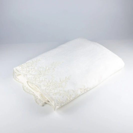 Bath Towel with Ecru Flower Lace - Pieces SA