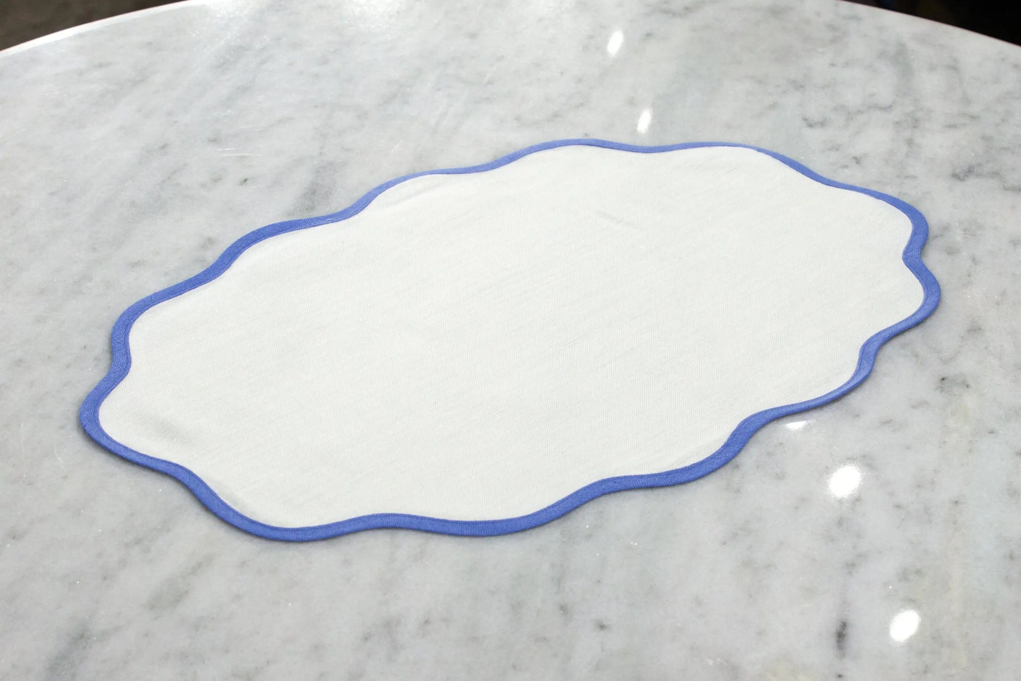 Scallop Mat-Set of 4-Sky Blue - Pieces SA