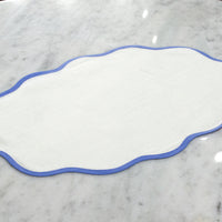 Load image into Gallery viewer, Scallop Mat-Set of 4-Sky Blue
