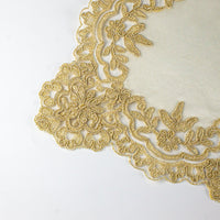 Load image into Gallery viewer, Placemat Silk Gold Lace
