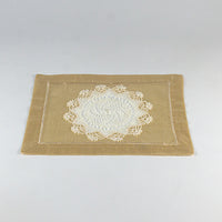 Load image into Gallery viewer, Table Cloth Silk Crochet Beige
