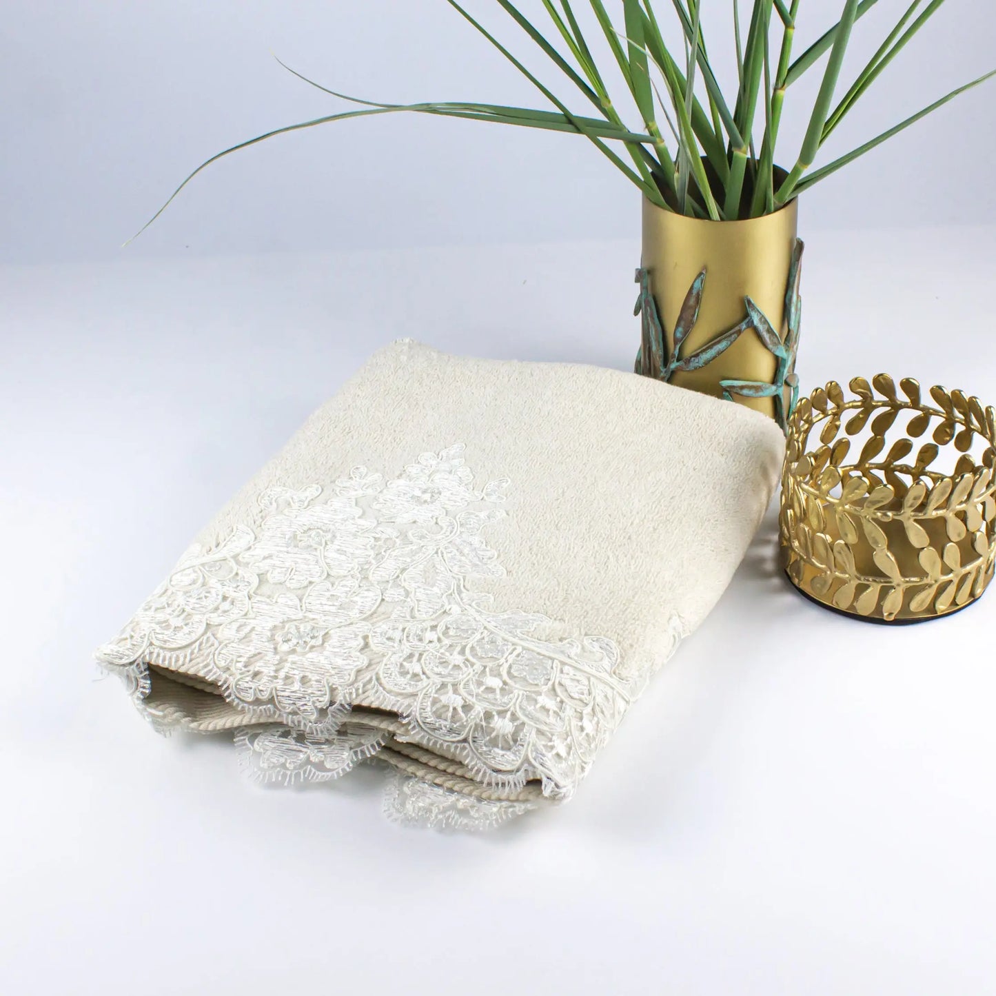 Hand Towel Spring Beige Lace - Pieces SA