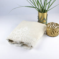 Load image into Gallery viewer, Hand Towel Spring Beige Lace
