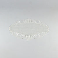 Load image into Gallery viewer, Tray Mat Oval Linen White
