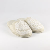Load image into Gallery viewer, Slippers Ottoman Beige
