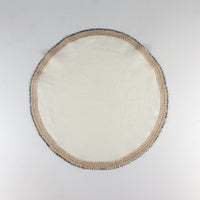 Load image into Gallery viewer, Crochet Tray Cloth Linen Round Medium
