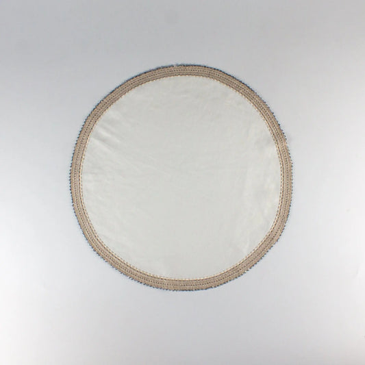 Crochet Tray Cloth Linen Round Small - Pieces SA