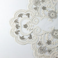 Load image into Gallery viewer, Tray Cloth Net Lace Square Silver
