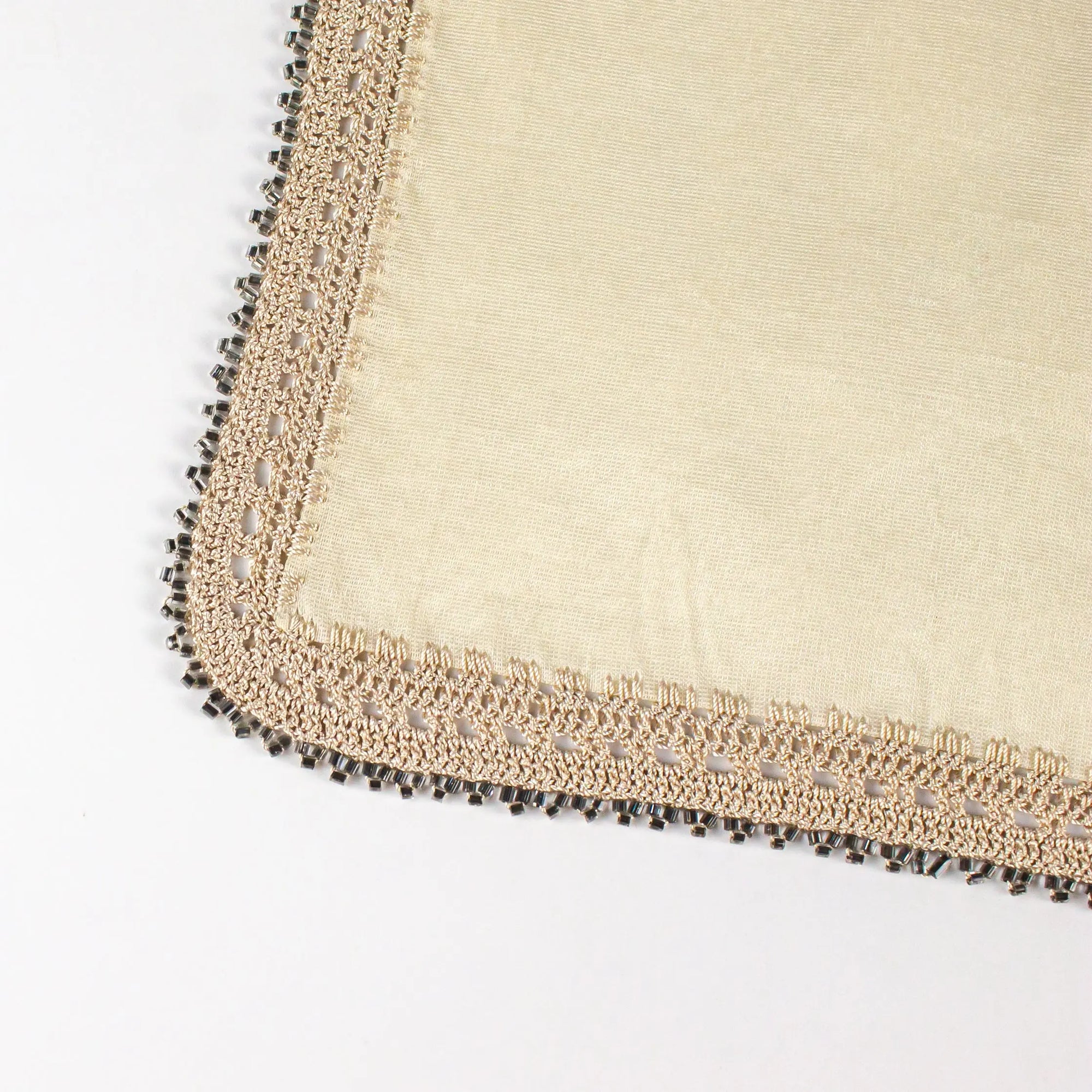 Crochet Tray Cloth Cream Rectangular - Pieces SA