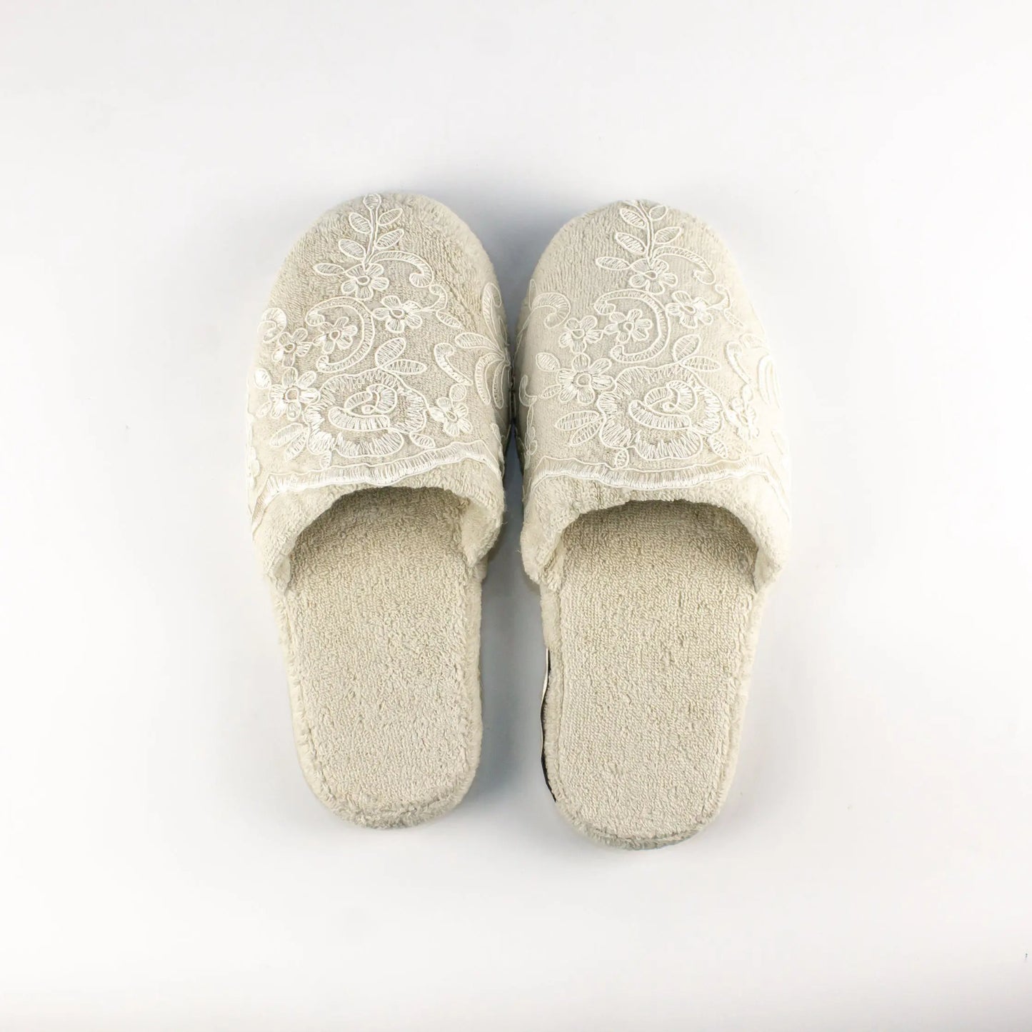 Slippers Flower Beige - Pieces SA