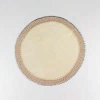 Load image into Gallery viewer, Crochet Tray Cloth Cream Round Big
