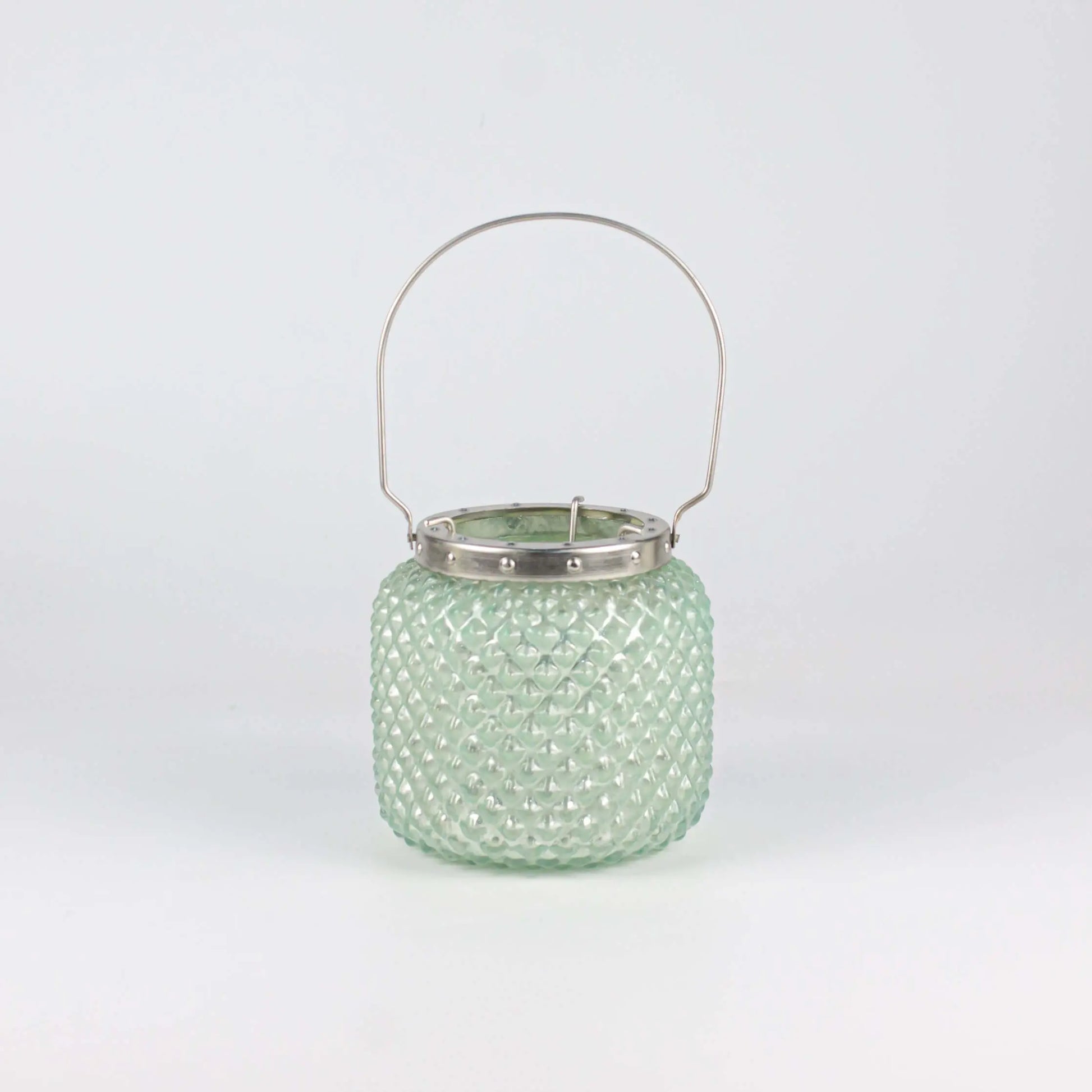 Hobnail Lanterns Small Aqua Blue - Pieces SA