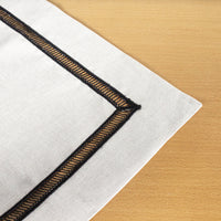 Load image into Gallery viewer, Table Runner Beige Black Colber Lace
