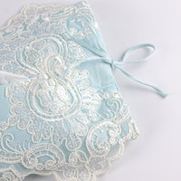 Load image into Gallery viewer, Soft Tissue Cover Turquoise with Silver Floral Lace
