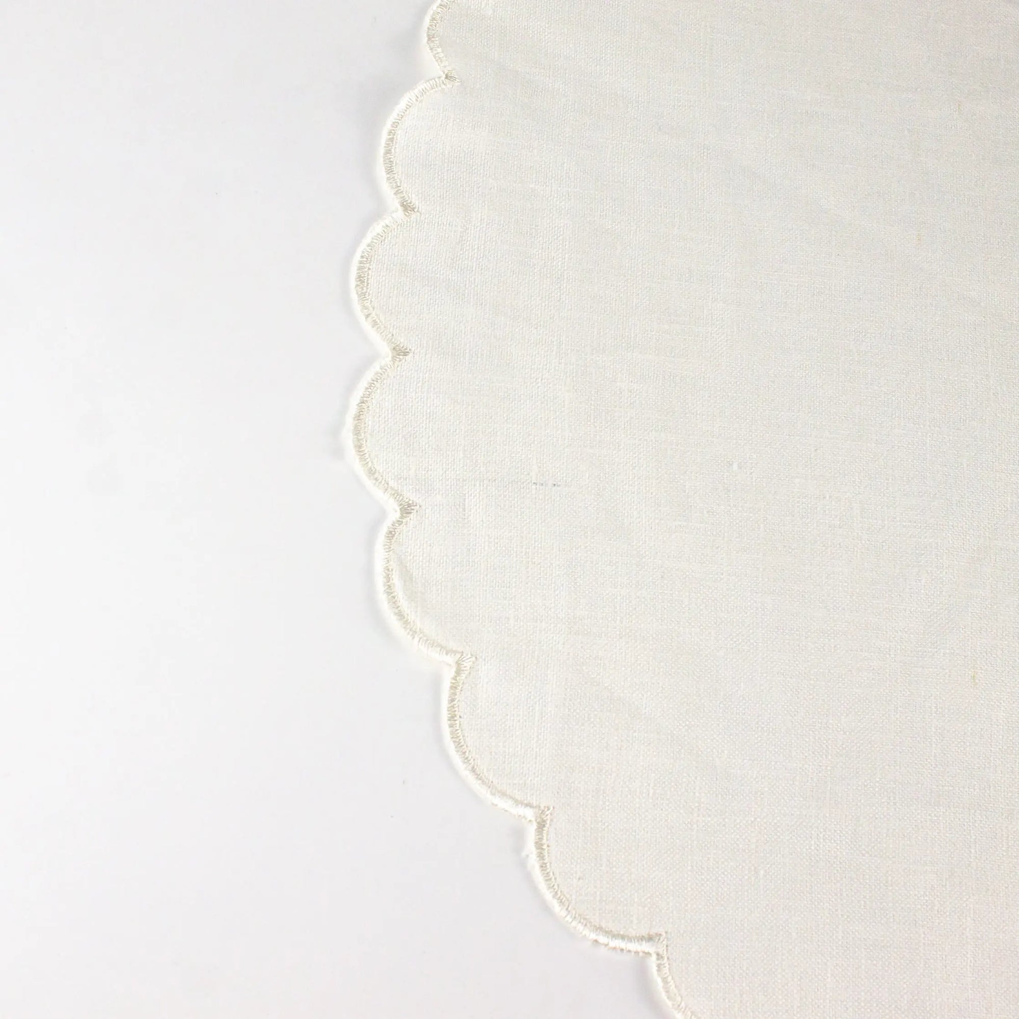 Linen Tray Cloth Round Small - Pieces SA