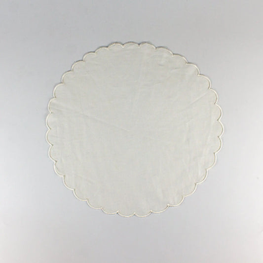 Linen Tray Cloth Round Large - Pieces SA