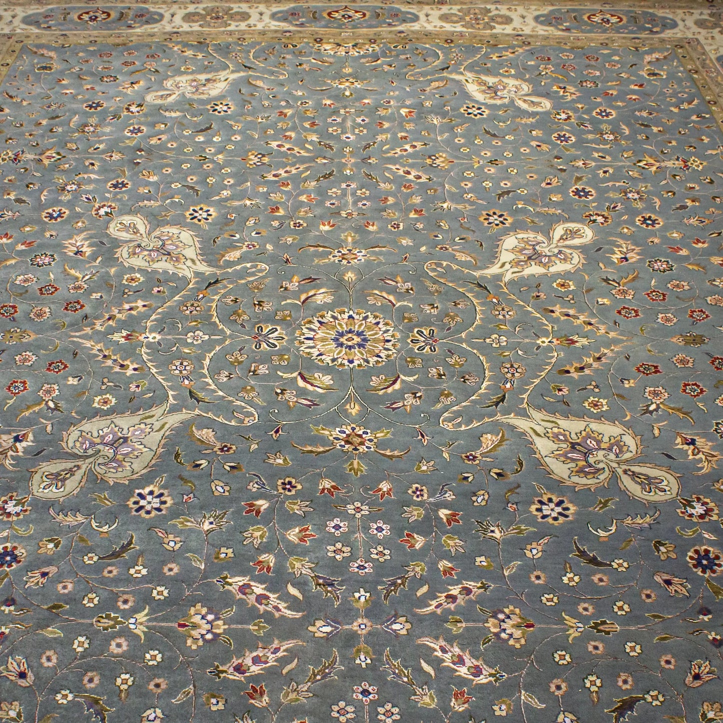 Carpet Bc2772 Light Green Beige 267X370 Lucky Exports