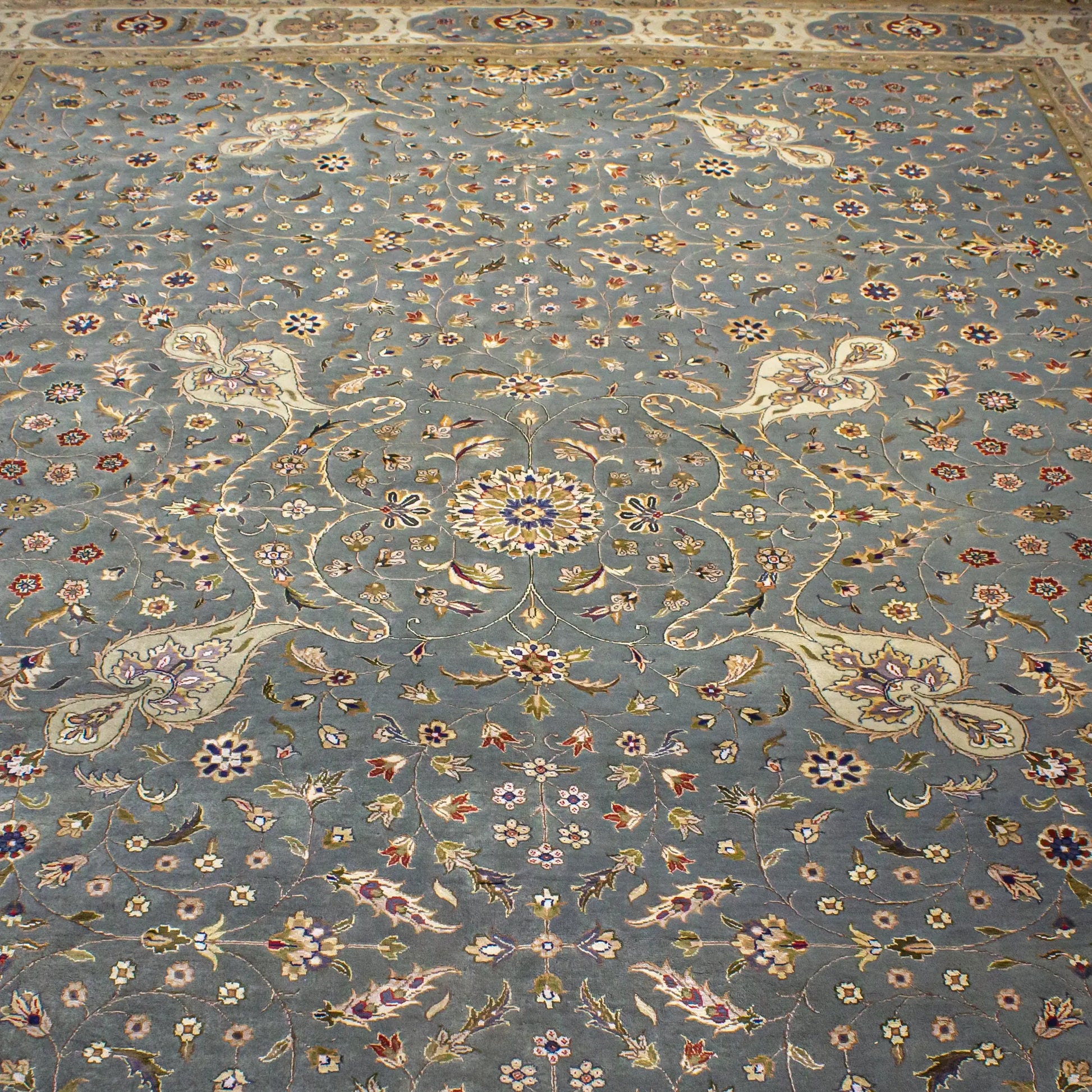 Carpet Bc2772 Light Green Beige 267X370 Lucky Exports