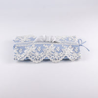 Load image into Gallery viewer, Soft Tissue Cover Blue with White Lace
