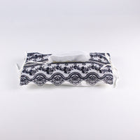 Load image into Gallery viewer, Soft Tissue Cover White with Black Lace

