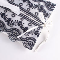 Load image into Gallery viewer, Soft Tissue Cover White with Black Lace
