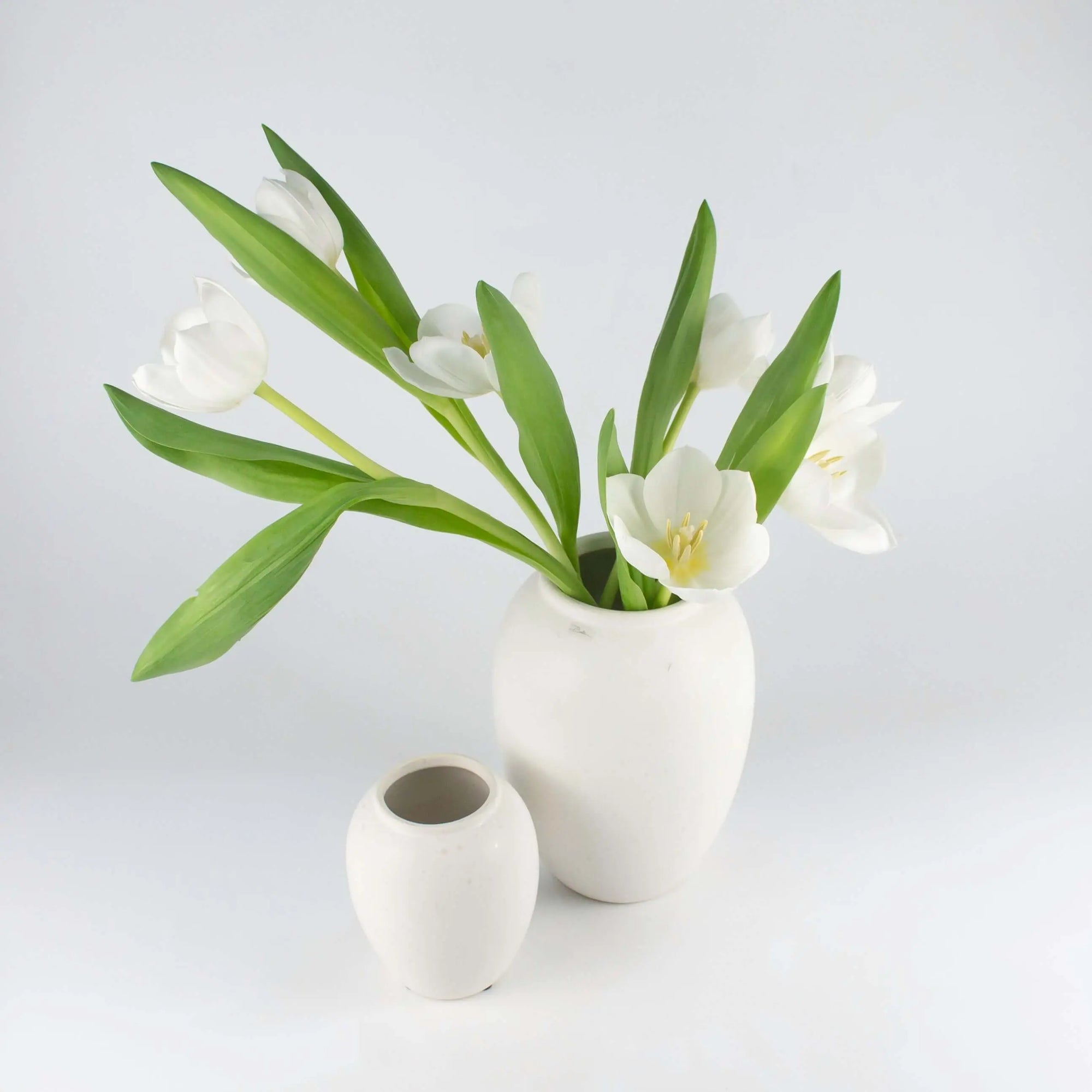 Vase Matt Cream Bitz Medium - Pieces SA