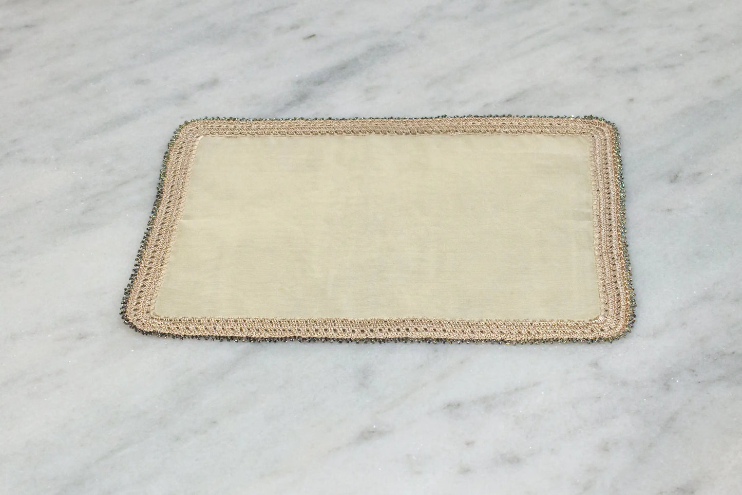 Crochet Tray Cloth Cream Rectangular - Pieces SA