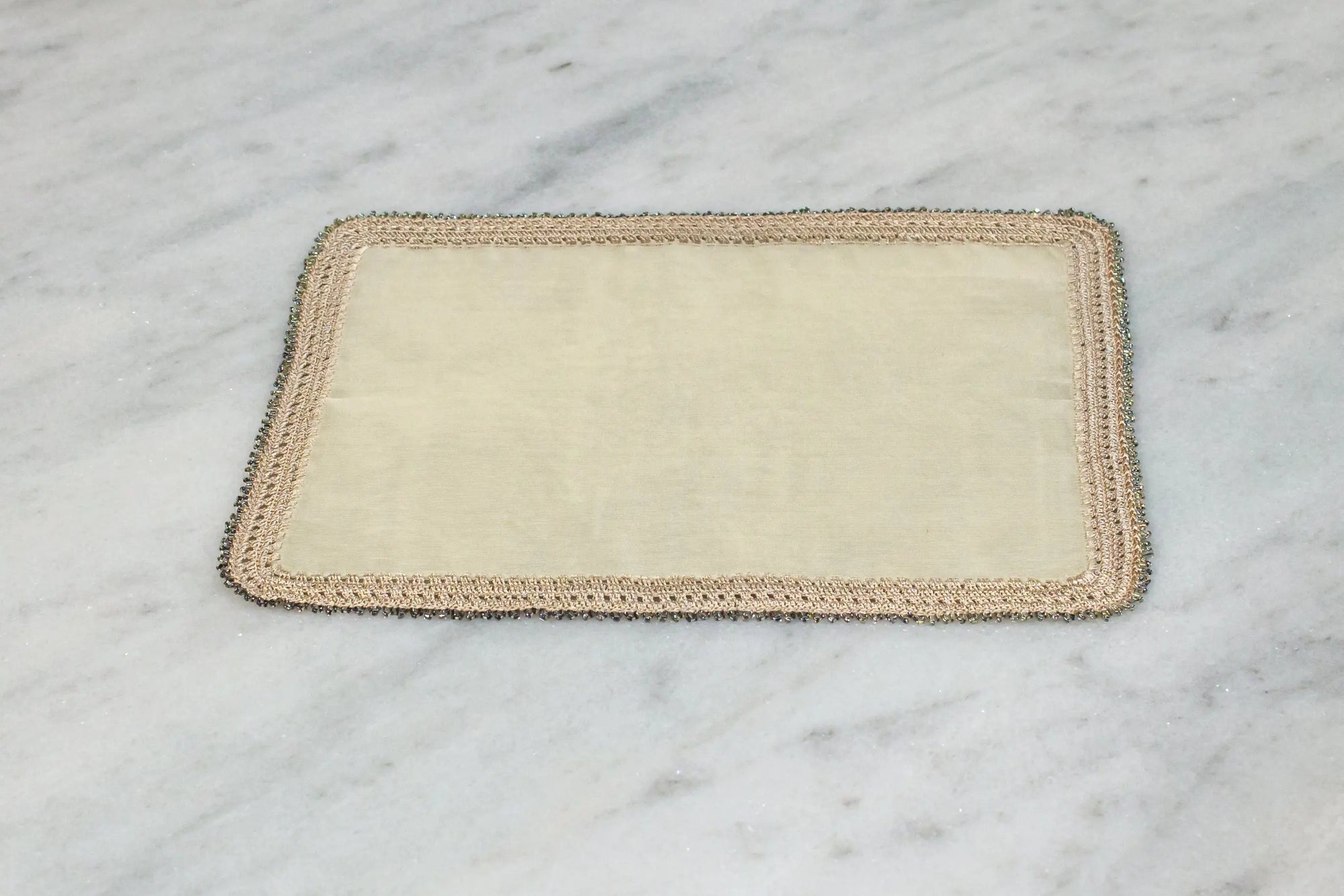 Crochet Tray Cloth Cream Rectangular - Pieces SA