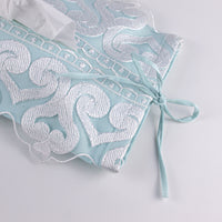Load image into Gallery viewer, Soft Tissue Cover Turquoise Silver Spade Lace

