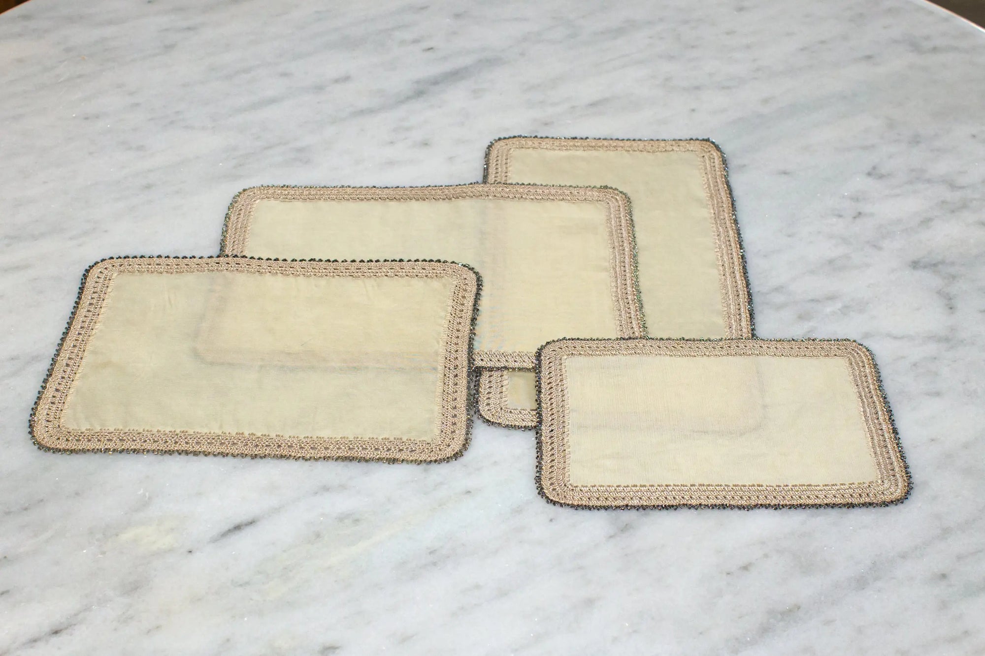 Crochet Tray Cloth Cream Rectangular - Pieces SA