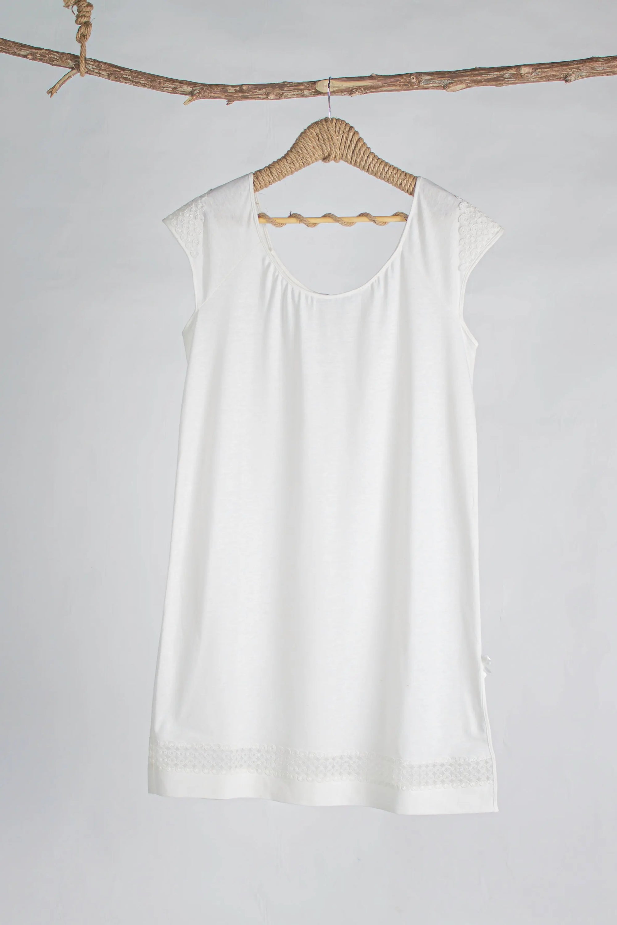 Nightie Cloe Ecru Cotton - Pieces SA