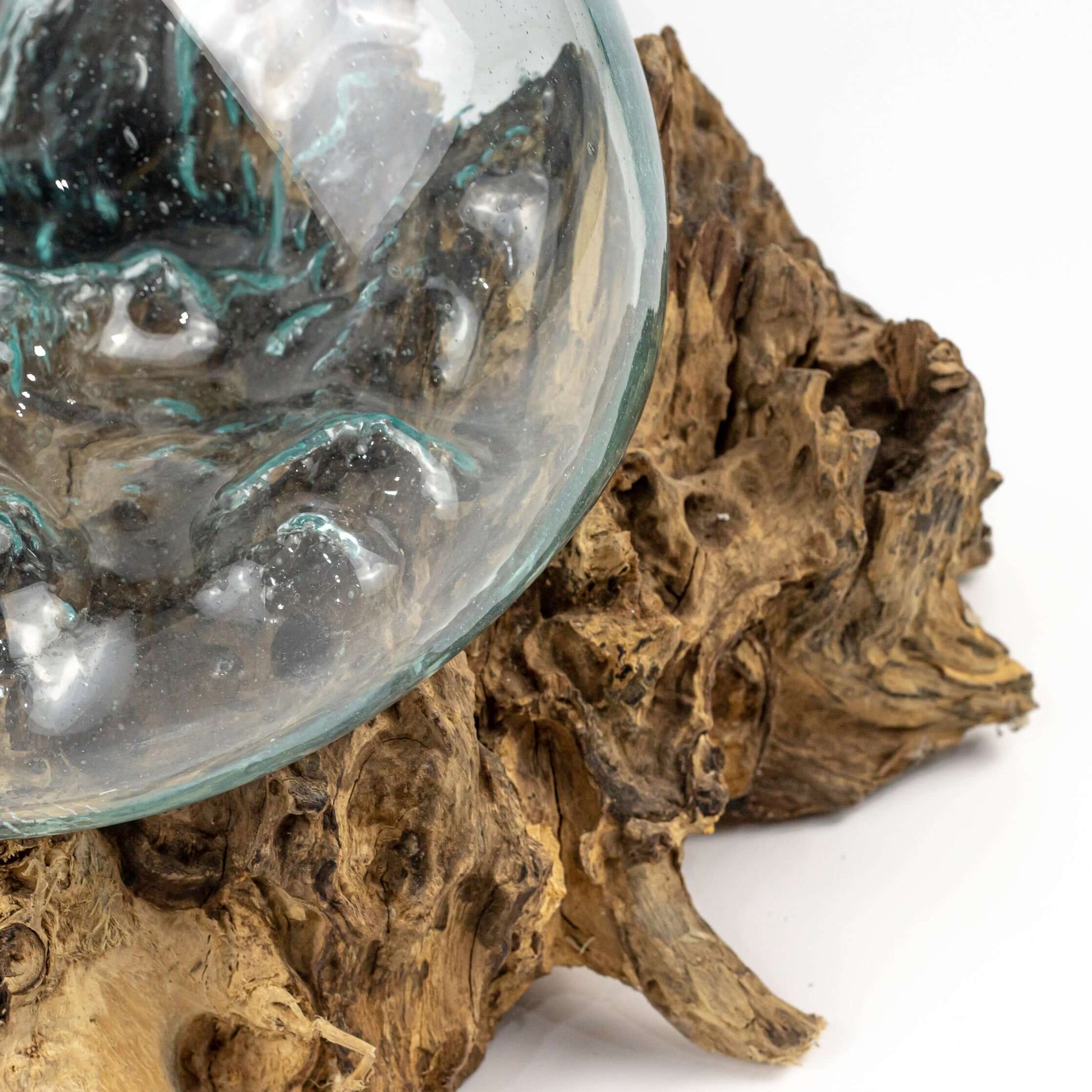 Glass with Driftwood Rounded Base - Pieces SA