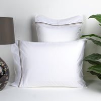 Load image into Gallery viewer, Kassatex Chocolate Twin Lined Pillowcase Set
