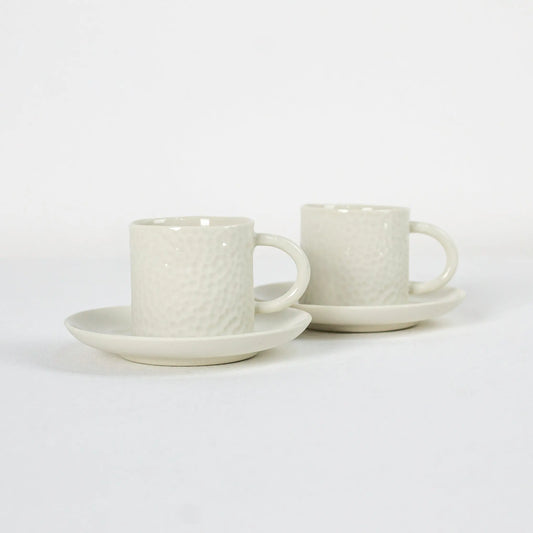 Pure Love Porcelain Coffee Cup Cream - Pieces SA