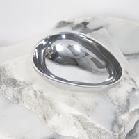 Load image into Gallery viewer, Bowl Egg Silver Matt Shiny Small
