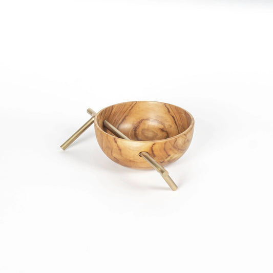 Bowl Circle on Line Crutch Red Oak Devi