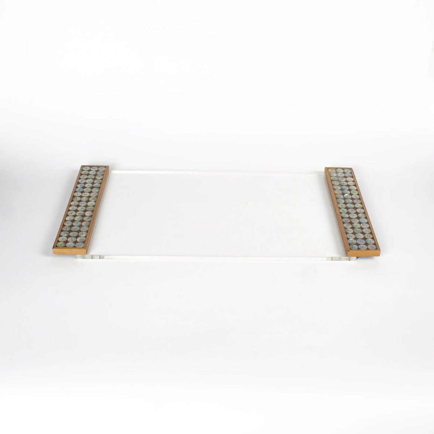 Acrylic Tray With Sadaf buttons Large - Pieces SA