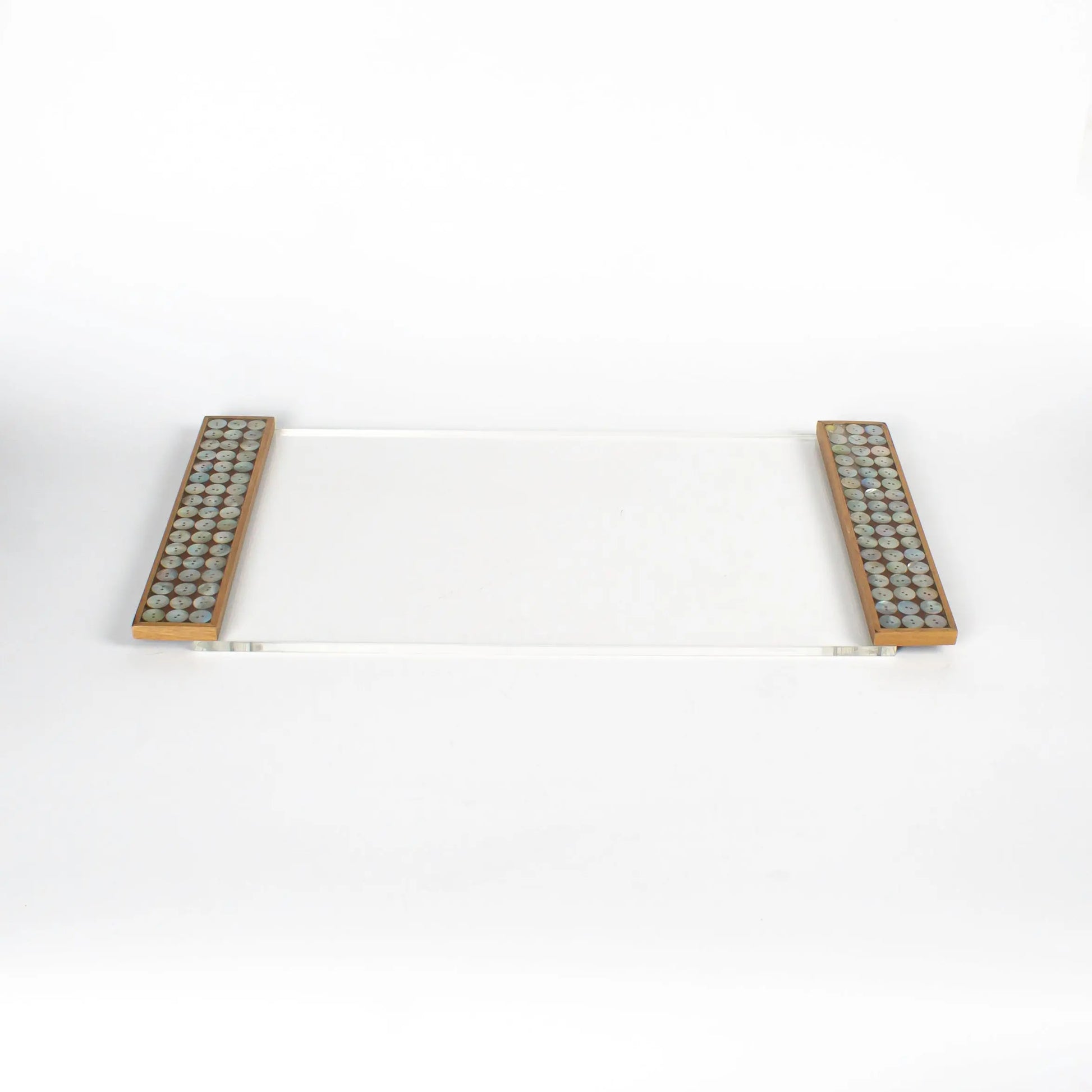 Acrylic Tray With Sadaf buttons Large - Pieces SA