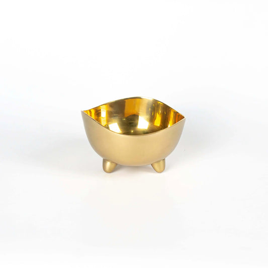 Bowl Nut Gold Polished Kamil Corporation