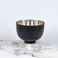 Load image into Gallery viewer, Candle Bowl Silver Black
