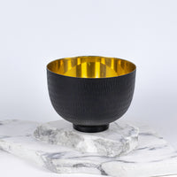 Load image into Gallery viewer, Candle Bowl Brass Black
