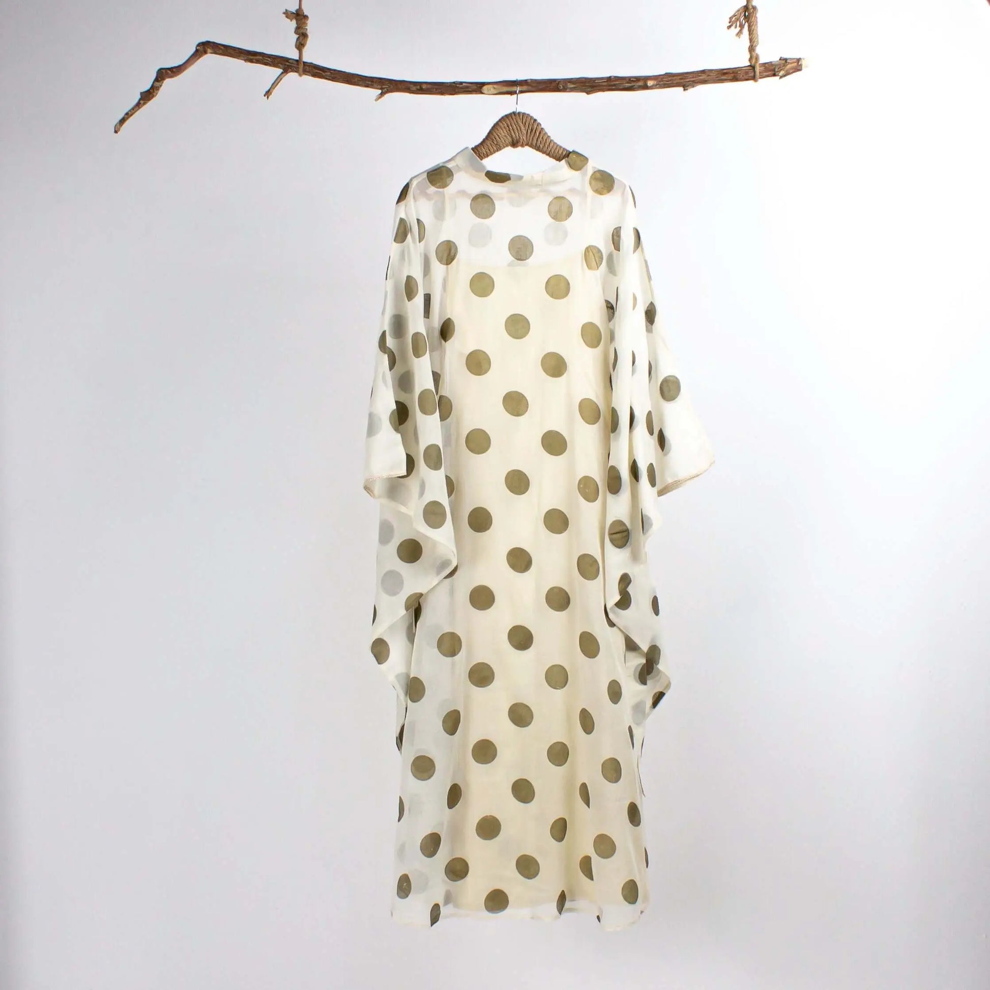 Dress Ivory with Gold Circles - Pieces SA