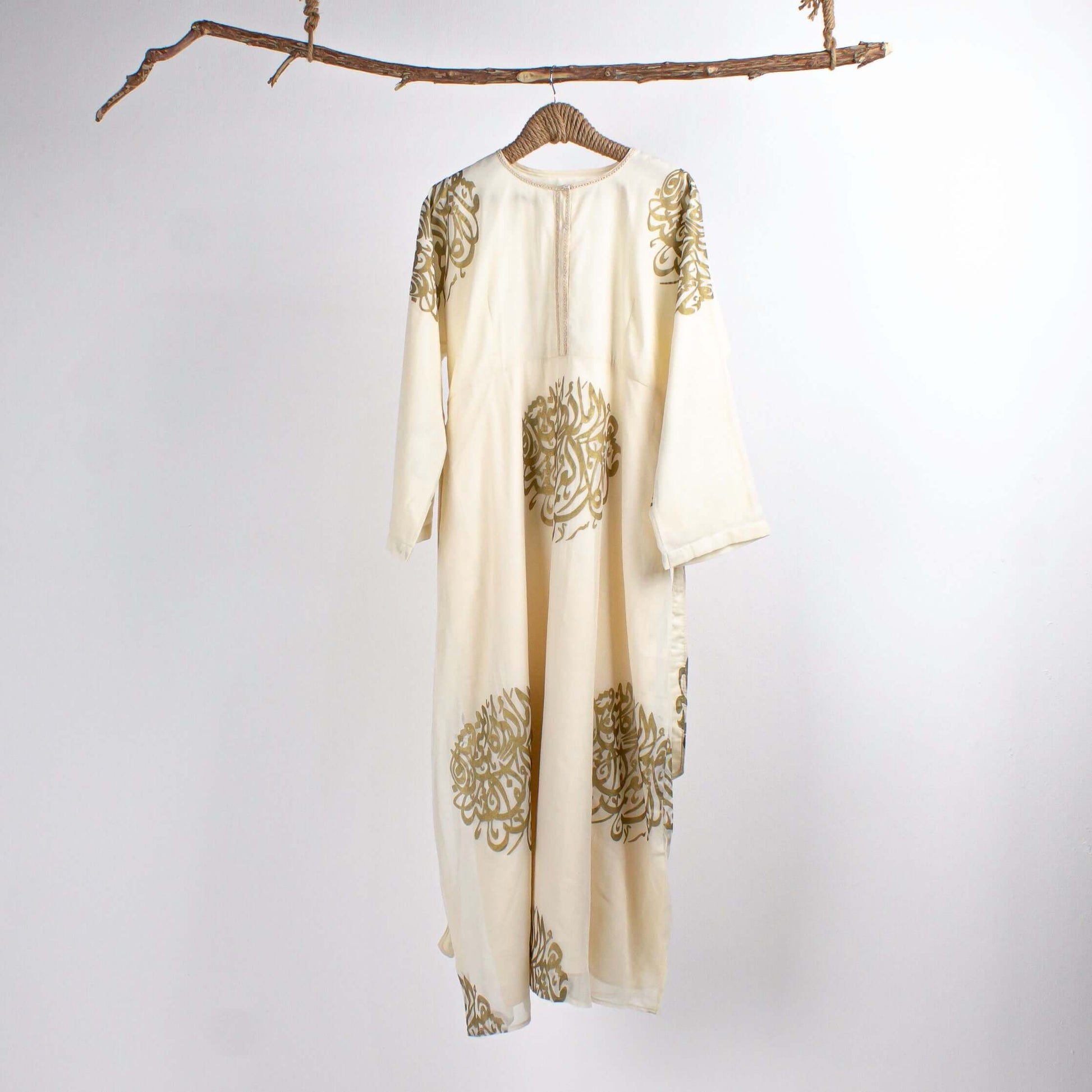 Dress Arabic Ivory Gold - Pieces SA