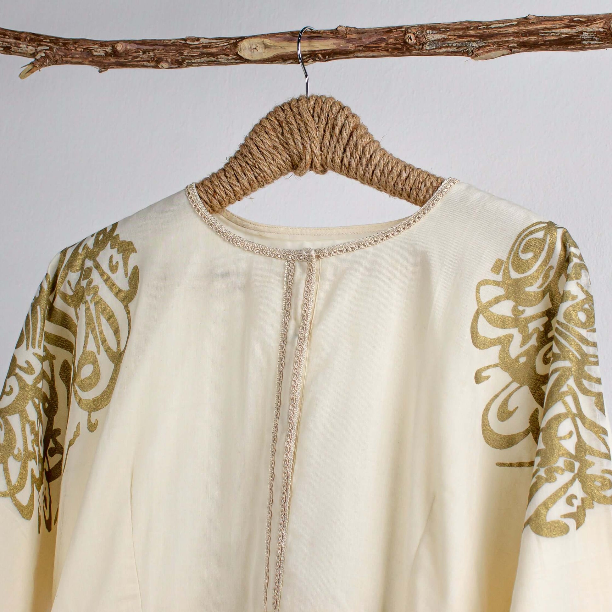 Dress Arabic Ivory Gold - Pieces SA