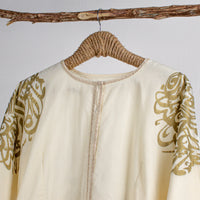 Load image into Gallery viewer, Dress Arabic Ivory Gold
