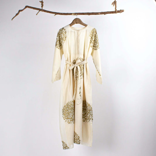 Dress Arabic Ivory Gold - Pieces SA