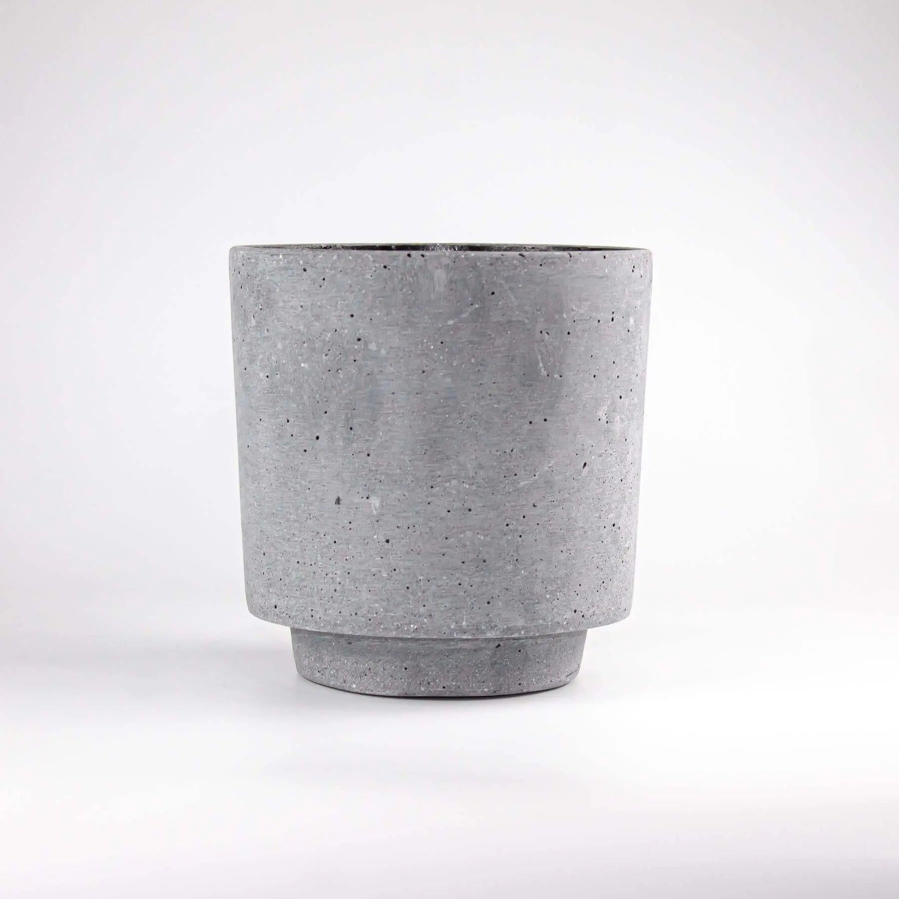 Flowerpot Dark Grey Polystone Large - Pieces SA