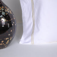 Load image into Gallery viewer, Kassatex Beige Line Pillowcase Set
