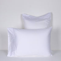 Load image into Gallery viewer, Kassatex White Stride Pillowcase Set
